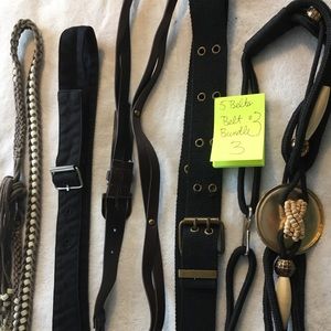 5 accent belts (bundle #3) medium/large